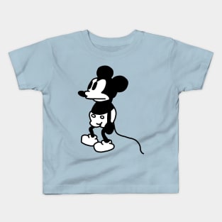 Unhappy Mouse and Steamboat Willie 1928 Kids T-Shirt